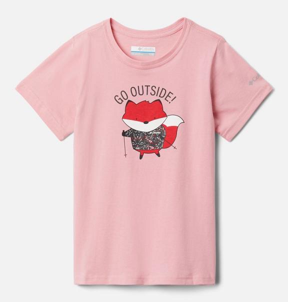 Columbia Shannon Falls T-Shirt Pink For Girls NZ18264 New Zealand